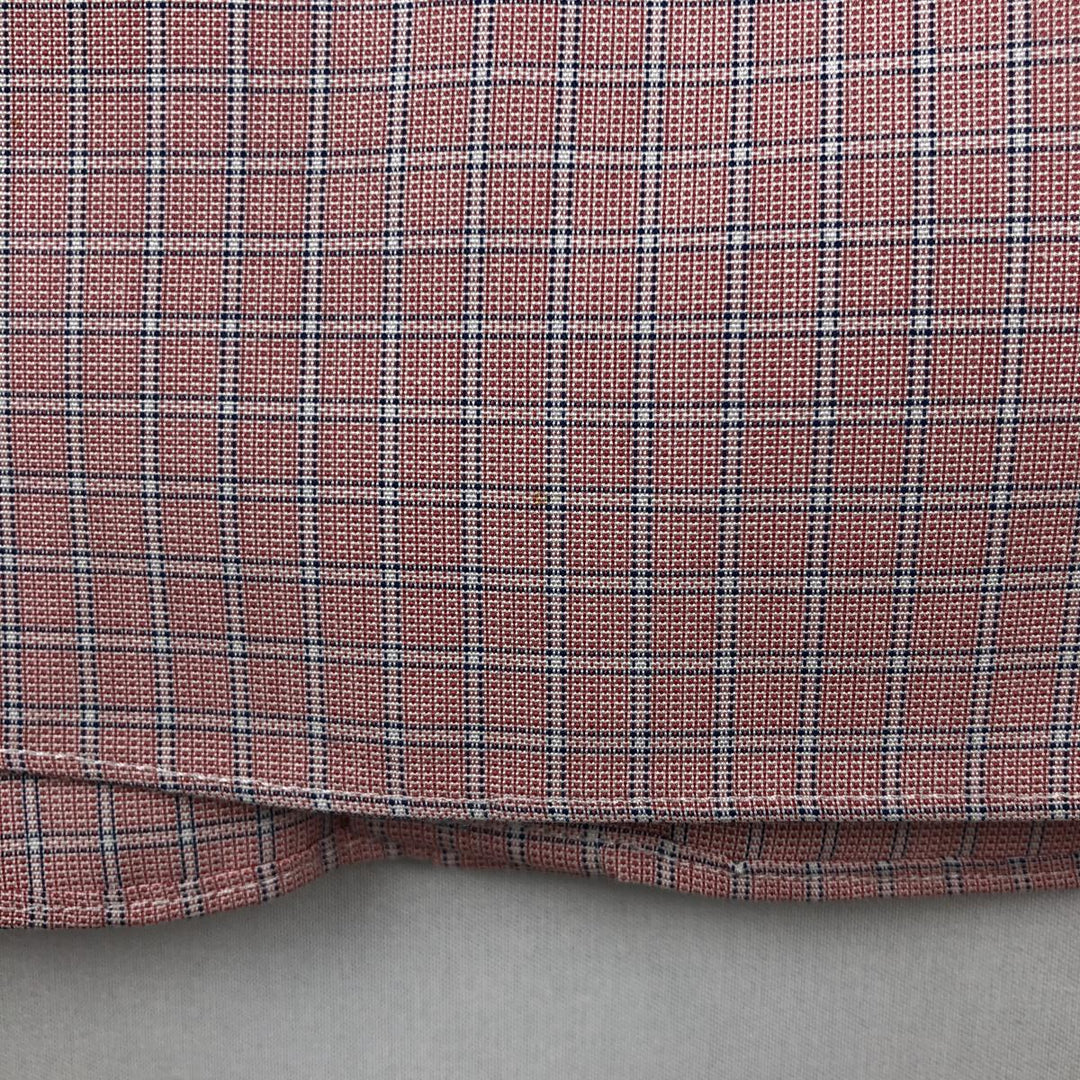 Brooks Brothers Est.1818 REGENT Long Sleeve Button-Down Check Shirt, Men's Size M Supima Cotton pink type Vintage Second Hand