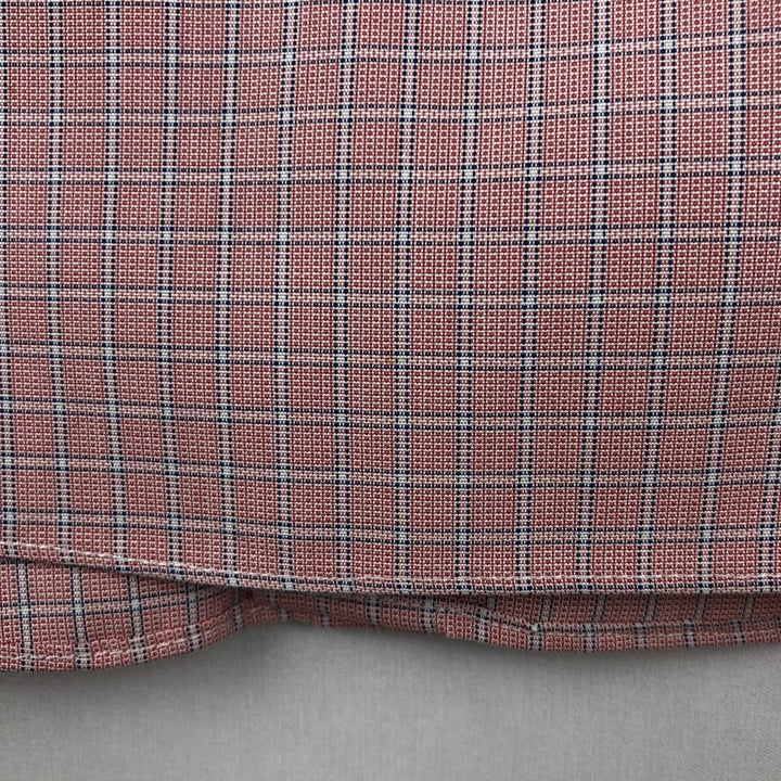 Brooks Brothers Est.1818 REGENT Long Sleeve Button-Down Check Shirt, Men's Size M Supima Cotton pink type Vintage Second Hand