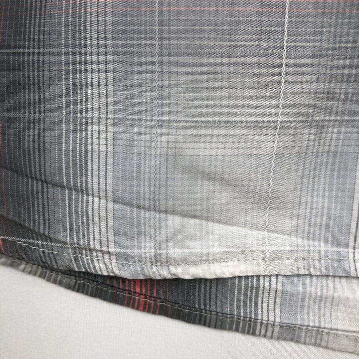 90s-00'S Calvin Klein Ombre Check Long-Sleeve Cotton Check Shirt, Men's Size L (approx.), Vintage cotton gray type Vintage Second Hand