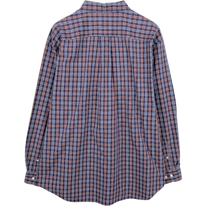 90'S GAP Vintage Long Sleeve Cotton Check Shirt, Men's Size L cotton red type Vintage Second Hand