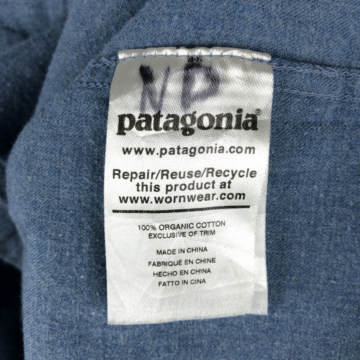 Patagonia Organic Cotton Vyosaliba Pima Cotton Shirt 53900FA20 Long Sleeve Button-Down Shirt Men's Size M Organic cotton blue type Vintage Second Hand