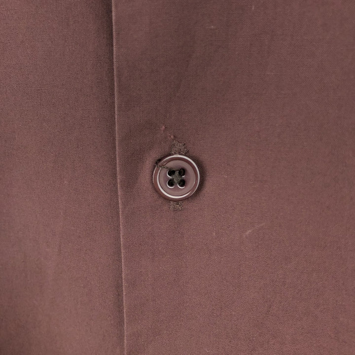 90s-00'S Calvin Klein long-sleeved cotton shirt, men's size M equivalent, vintage. cotton brown type Vintage Second Hand