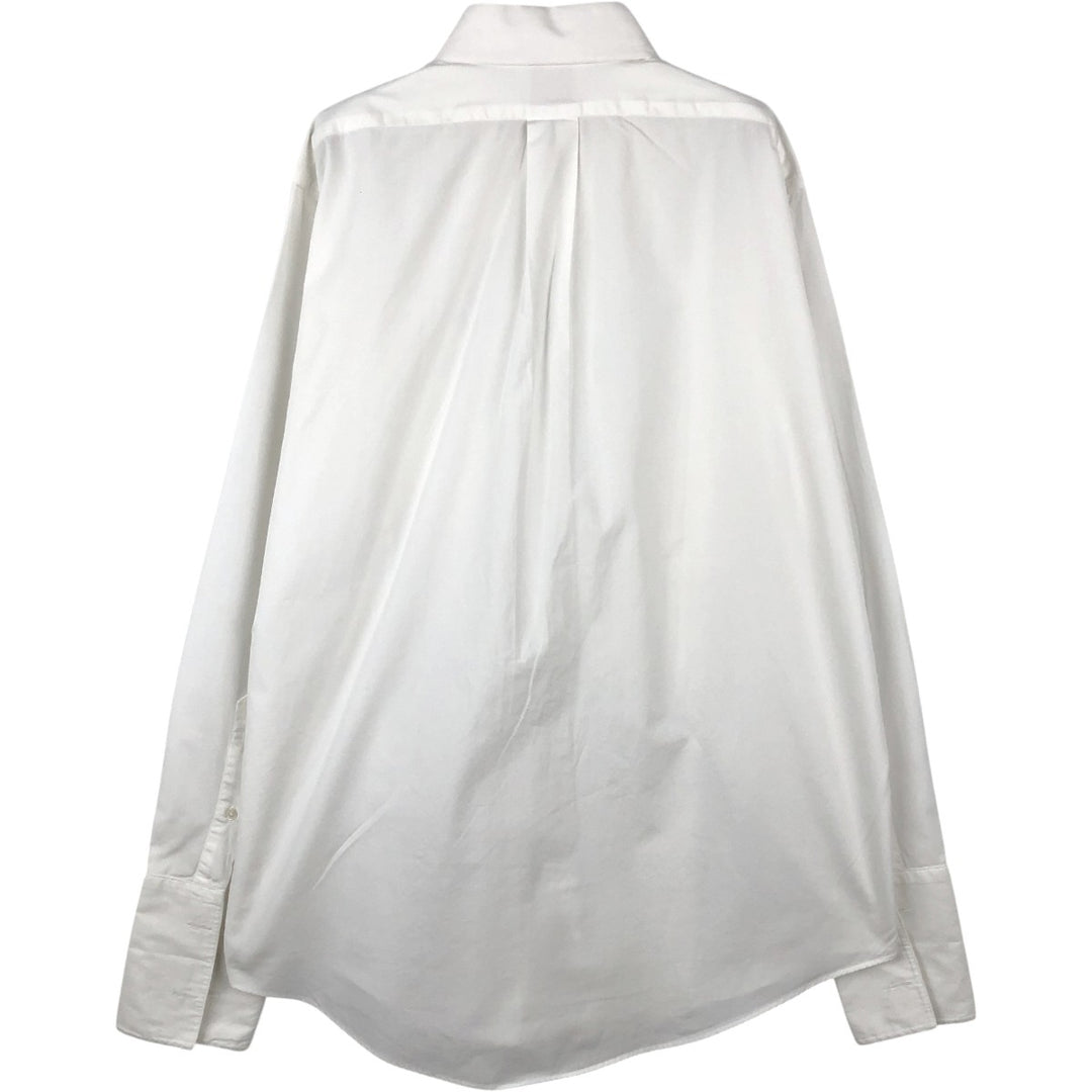 Brooks Brothers Est.1818 Pleated Dress Shirt, Tuxedo Shirt, Cuff Shirt, Men's Size M (approx.) cotton white type Vintage Second Hand
