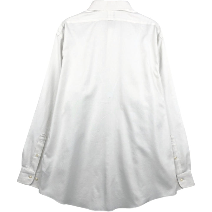 Brooks Brothers 1818 REGENT Wide Collar Long Sleeve Cotton Shirt Men's Size L cotton white type Vintage Second Hand