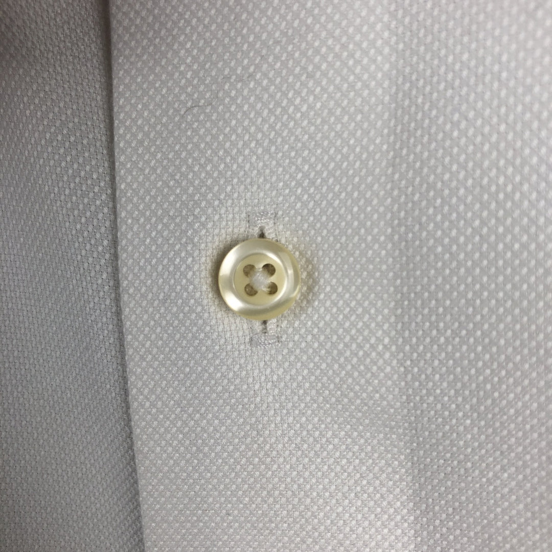 Brooks Brothers 1818 REGENT Wide Collar Long Sleeve Cotton Shirt Men's Size L cotton white type Vintage Second Hand