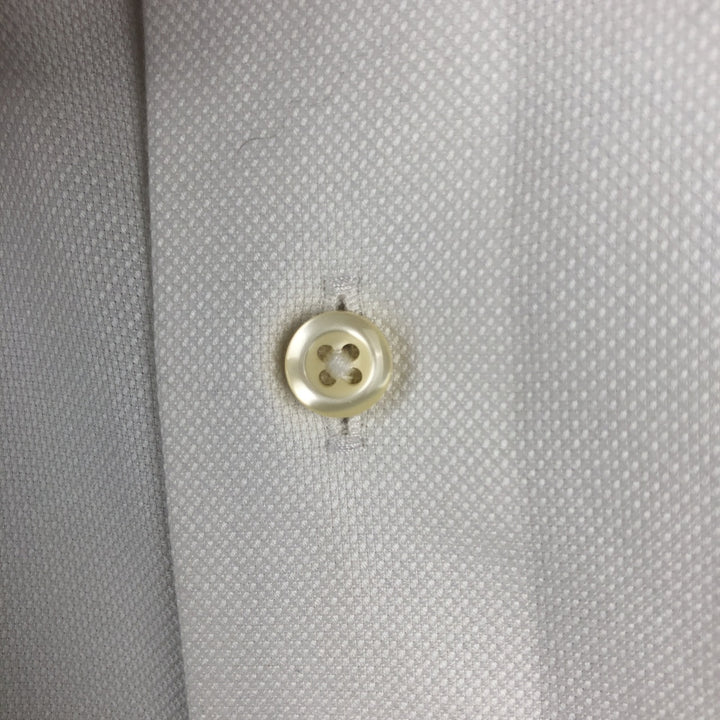 Brooks Brothers 1818 REGENT Wide Collar Long Sleeve Cotton Shirt Men's Size L cotton white type Vintage Second Hand