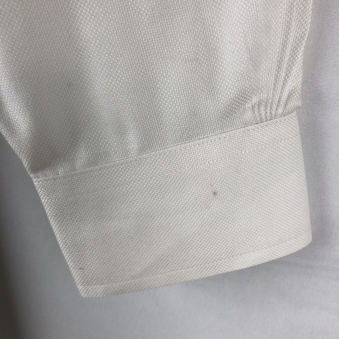 Brooks Brothers 1818 REGENT Wide Collar Long Sleeve Cotton Shirt Men's Size L cotton white type Vintage Second Hand