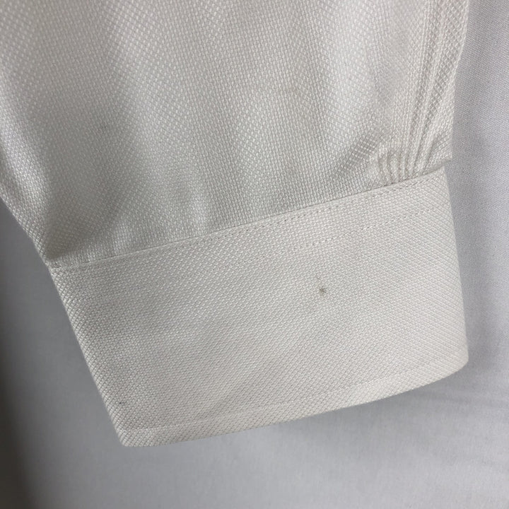 Brooks Brothers 1818 REGENT Wide Collar Long Sleeve Cotton Shirt Men's Size L cotton white type Vintage Second Hand