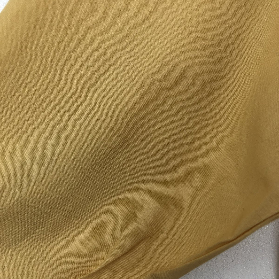 1970'S Marlboro Long-Sleeve Poly-Cotton Shirt, Men's Size XL (Equivalent), Vintage polyester yellow type Vintage Second Hand