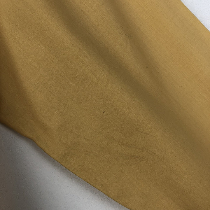 1970'S Marlboro Long-Sleeve Poly-Cotton Shirt, Men's Size XL (Equivalent), Vintage polyester yellow type Vintage Second Hand