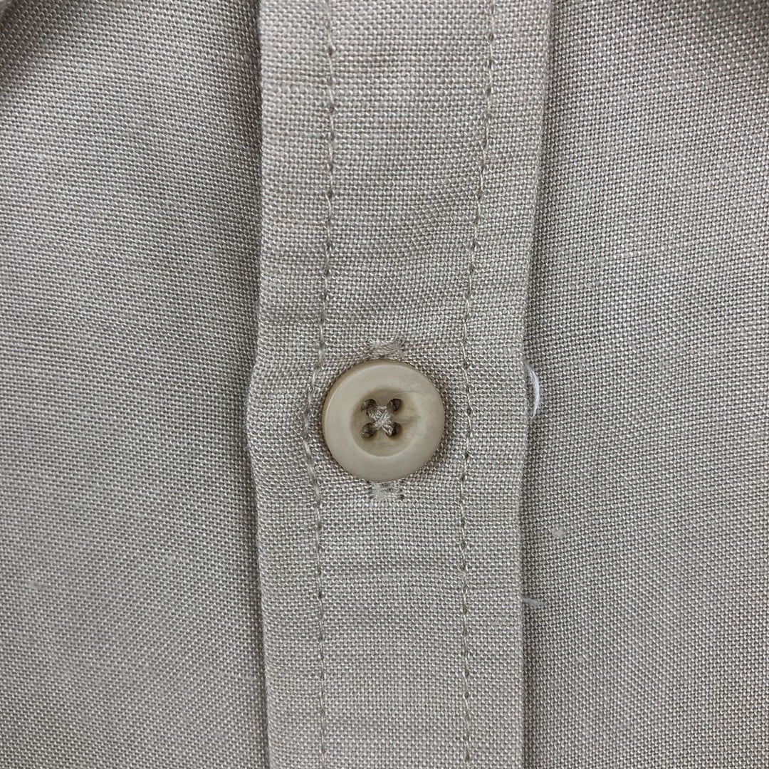 CUBAVERA Long-Sleeve Mexican Shirt, Cuban Shirt, Men's Size XL (Equivalent), Boxy Shirt Lamy Beige type Vintage Second Hand