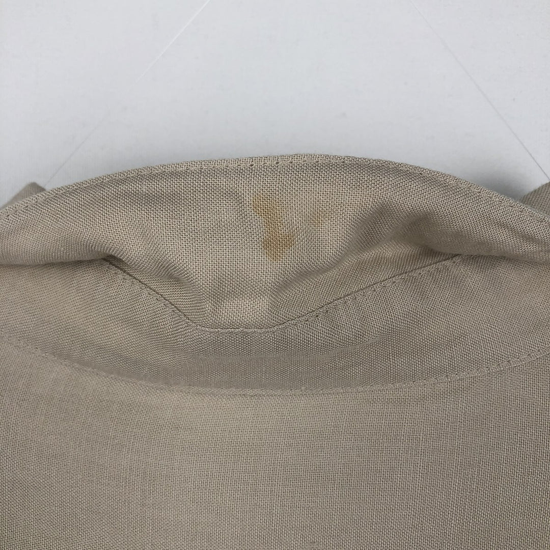 CUBAVERA Long-Sleeve Mexican Shirt, Cuban Shirt, Men's Size XL (Equivalent), Boxy Shirt Lamy Beige type Vintage Second Hand