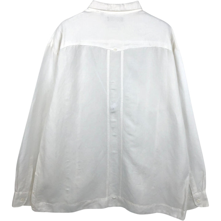 CUBAVERA Long-Sleeve Mexican Shirt, Cuban Shirt, Boxy Shirt, Men's Size L (approx.) unclear white type Vintage Second Hand