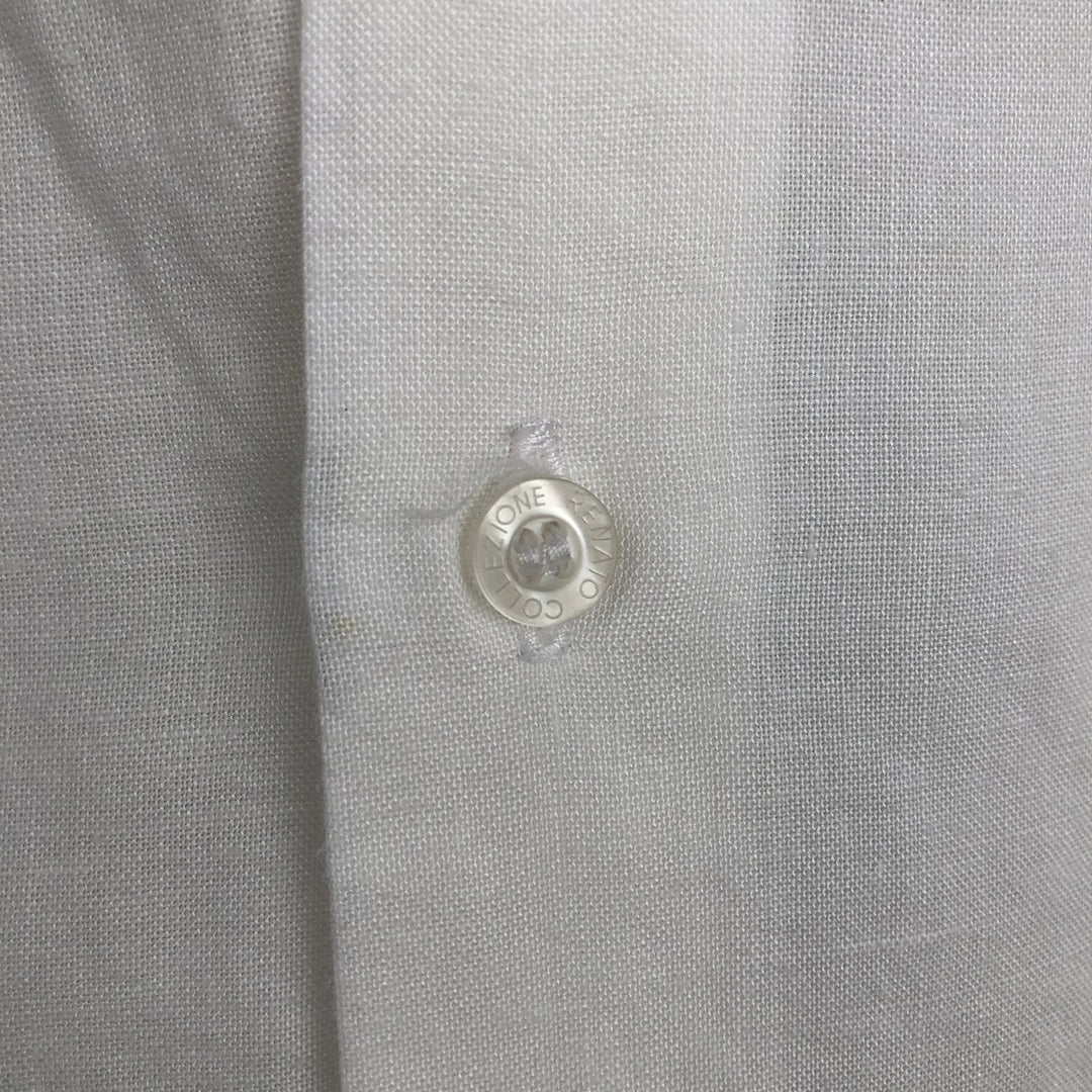 RENATO Long-Sleeve Mexican Shirt, Cuban Shirt, Boxy Shirt, Men's Size M (approx.) linen white type Vintage Second Hand