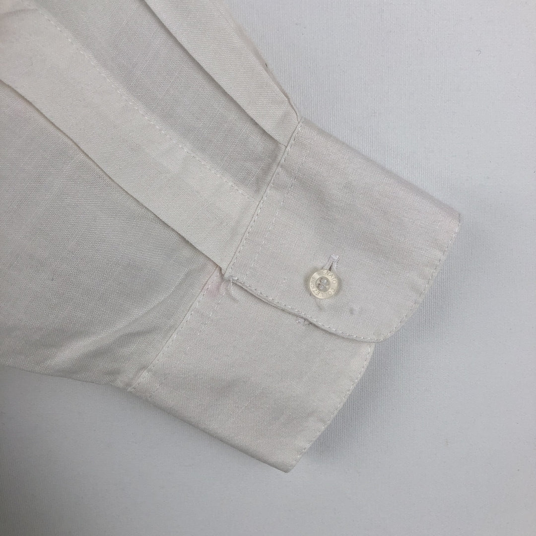 RENATO Long-Sleeve Mexican Shirt, Cuban Shirt, Boxy Shirt, Men's Size M (approx.) linen white type Vintage Second Hand