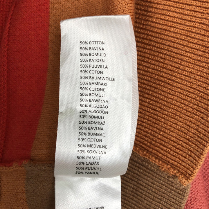 Paul Smith PS Crazy Pattern Cotton x Merino Wool Knit Sweater, Men's Size XL (approx.) Merino wool red type Vintage Second Hand