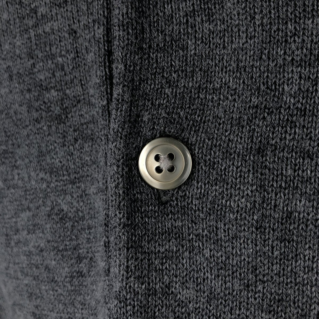 Allen Solly Wide Collar Polo Knit Sweater, Men's Size XL (approx.) cotton gray type Vintage Second Hand