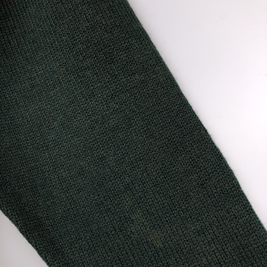 Lacoste CHEMISE French Lacoste wool x acrylic knit sweater, made in Spain, men's size L. acrylic green type Vintage Second Hand