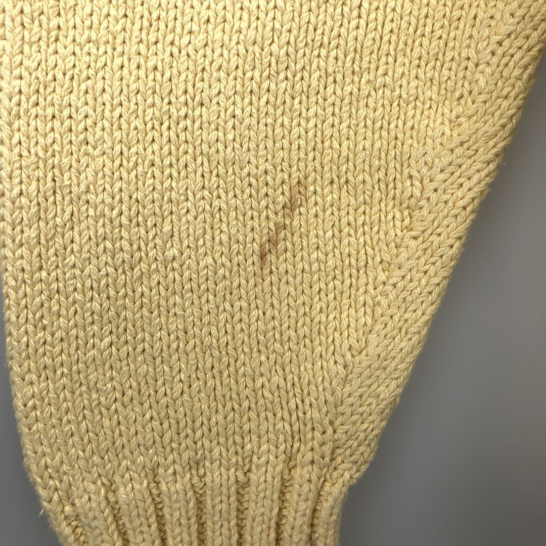 Ralph Lauren POLO by Ralph Lauren Cotton Knit Sweater Men's M Size cotton yellow type Vintage Second Hand