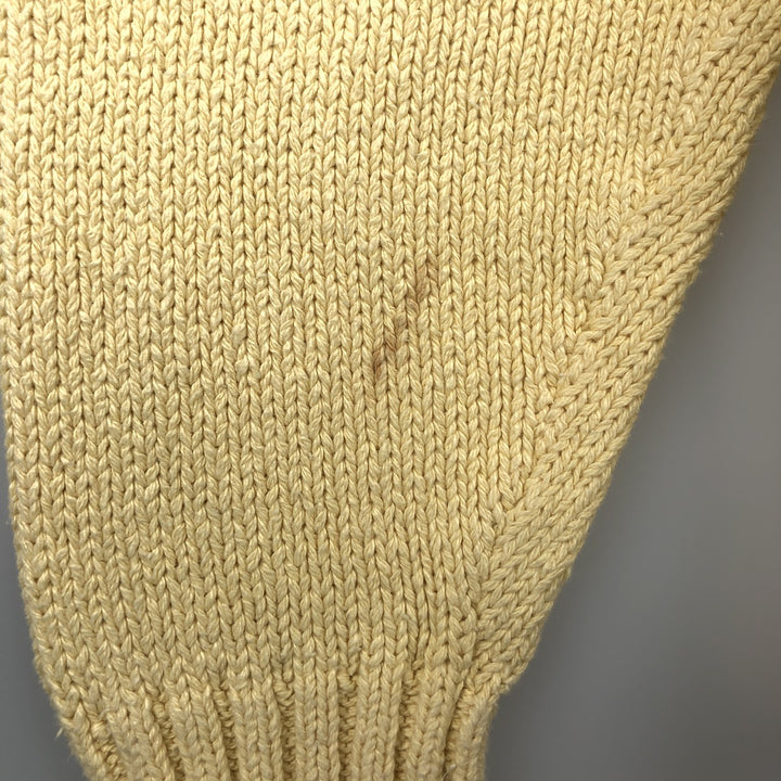 Ralph Lauren POLO by Ralph Lauren Cotton Knit Sweater Men's M Size cotton yellow type Vintage Second Hand