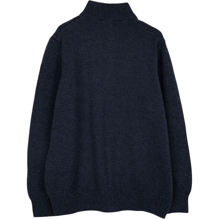 Calvin Klein Jeans Cotton Knit Half-Zip Sweater, Men's Size XL cotton navy blue type Vintage Second Hand