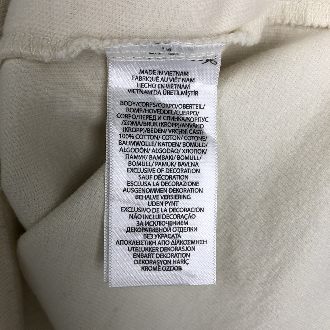 Ralph Lauren ESTATE RIB Rib Knit Half-Zip Sweatshirt (Men's Size L) cotton unbleached Vintage Second Hand