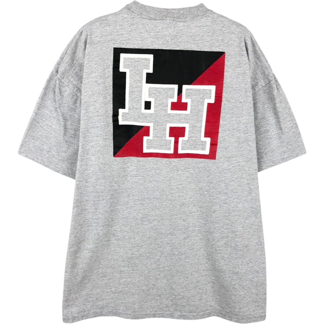 90'S Russell College T-shirt, Made in USA, Men's L size, Vintage cotton gray type Vintage Second Hand