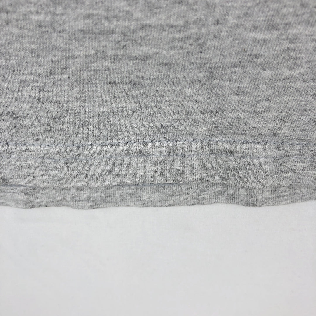 90'S Russell College T-shirt, Made in USA, Men's L size, Vintage cotton gray type Vintage Second Hand