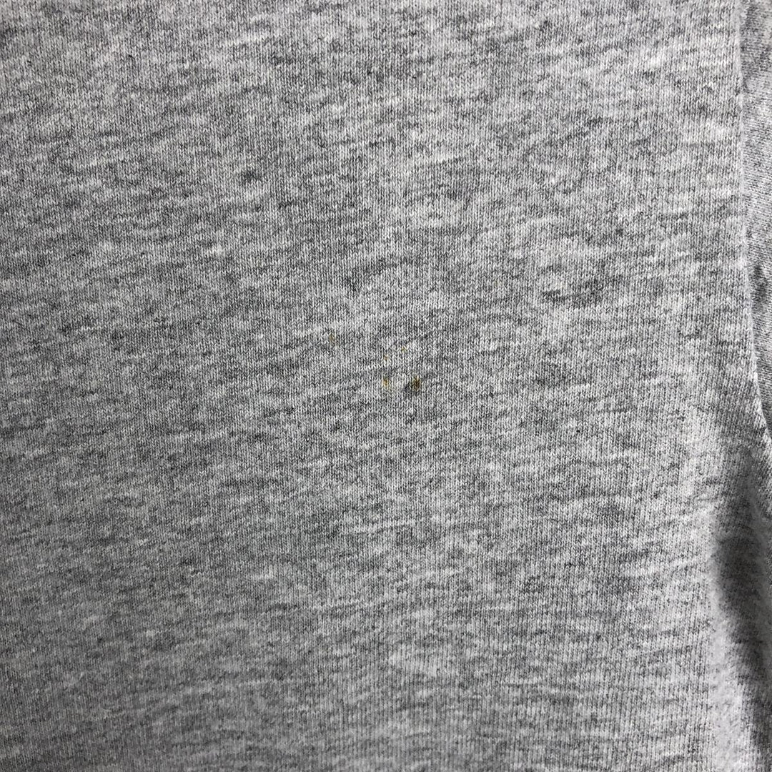 90'S Russell College T-shirt, Made in USA, Men's L size, Vintage cotton gray type Vintage Second Hand