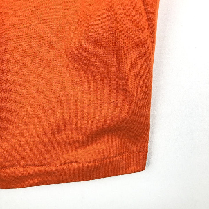 90s-00'S Fruit of the Loom message print T-shirt, men's size XL. cotton orange type Vintage Second Hand