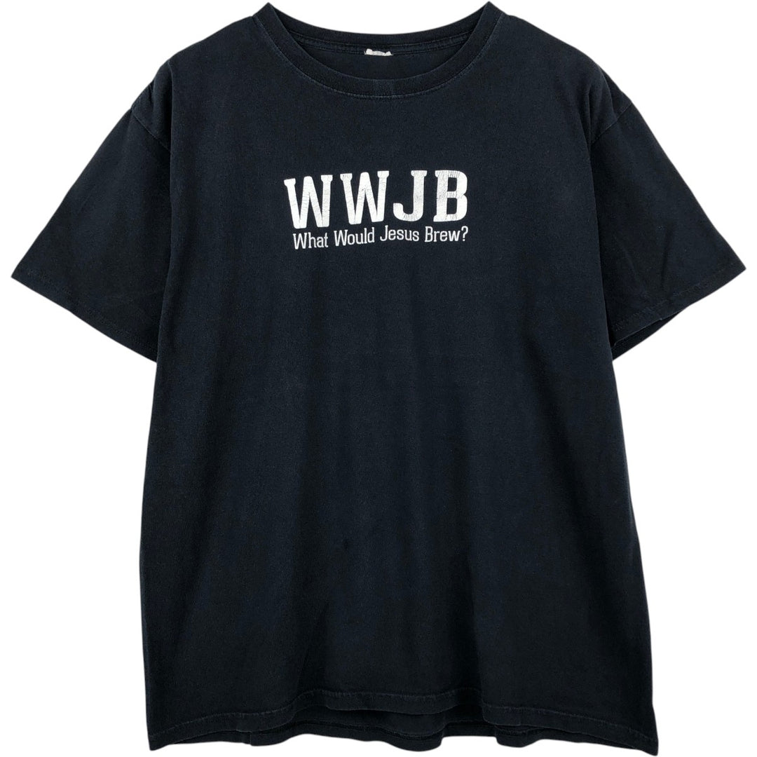 WYNKOOP BREWING COMPANY Advertising T-shirt, Men's Size L (equivalent) unclear black type Vintage Second Hand