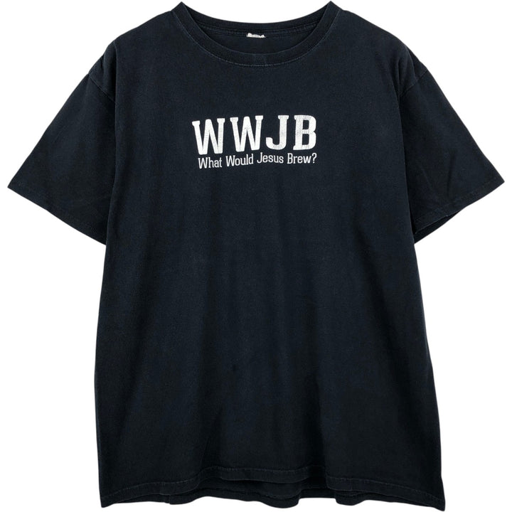 WYNKOOP BREWING COMPANY Advertising T-shirt, Men's Size L (equivalent) unclear black type Vintage Second Hand