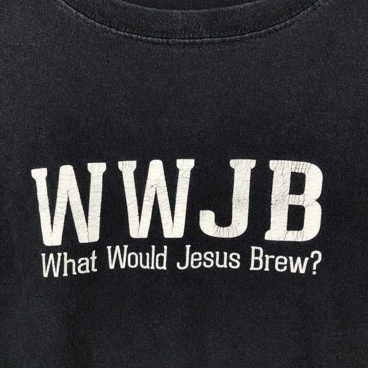 WYNKOOP BREWING COMPANY Advertising T-shirt, Men's Size L (equivalent) unclear black type Vintage Second Hand