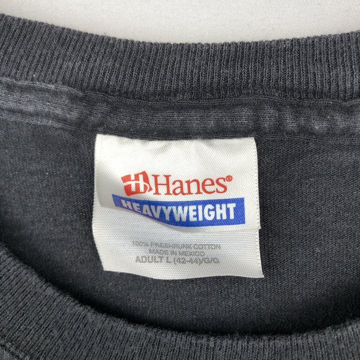 90s-00'S Hanes Heavyweight Splunk Advertising T-shirt, Men's Size L (approx.) cotton black type Vintage Second Hand
