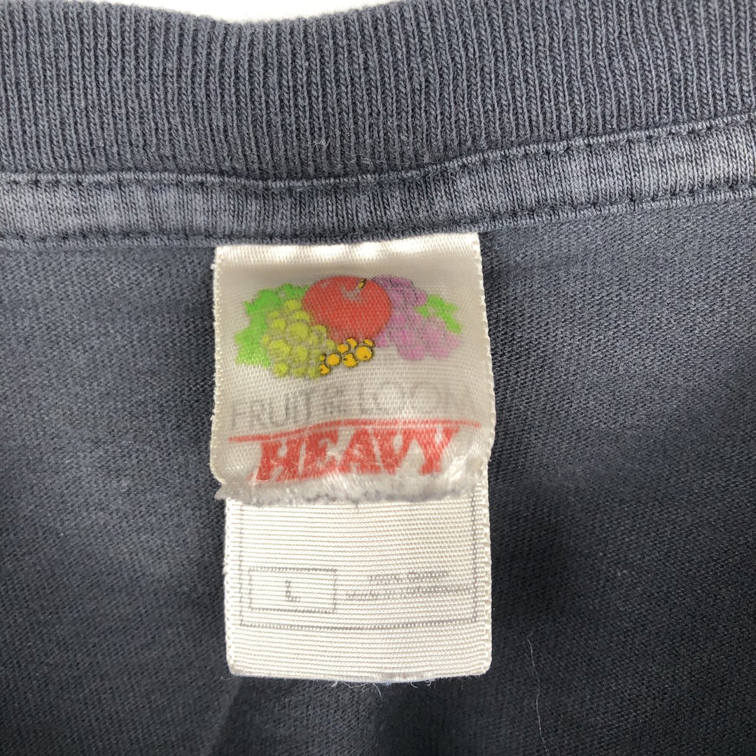 2000'S Fruit of the Loom message print T-shirt, men's size L (approx.) cotton black type Vintage Second Hand