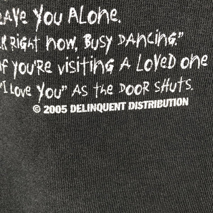 2000'S Fruit of the Loom message print T-shirt, men's size L (approx.) cotton black type Vintage Second Hand