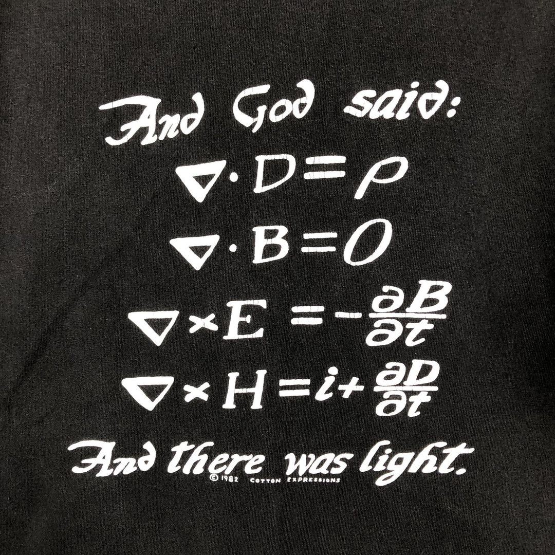 90s-00'S Cotton Expressions Printed T-Shirt, Men's Size L cotton black type Vintage Second Hand