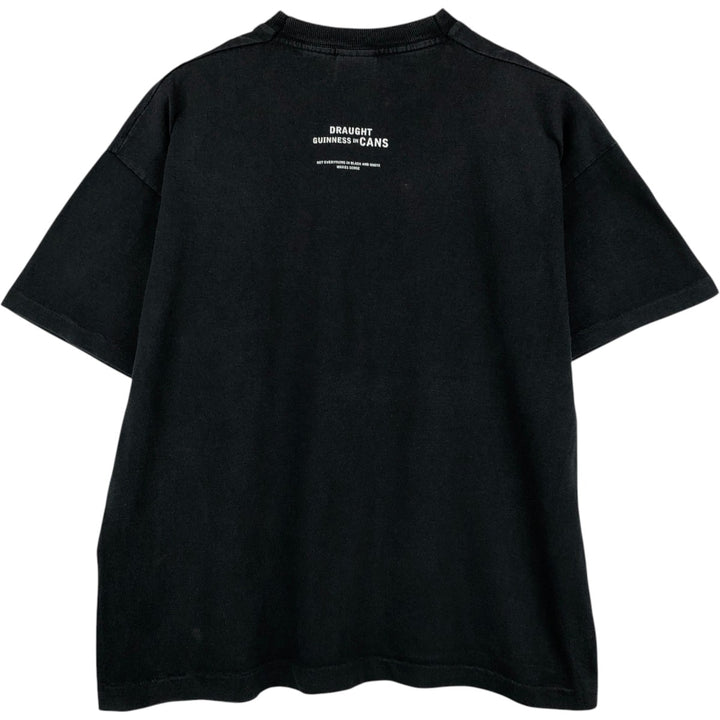 90'S Fruit of the Loom SCREEN STARS Message Print T-Shirt, Men's XL (approx.), Vintage cotton black type Vintage Second Hand