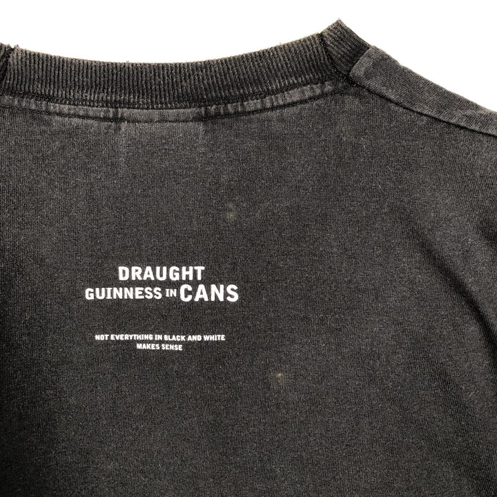 90'S Fruit of the Loom SCREEN STARS Message Print T-Shirt, Men's XL (approx.), Vintage cotton black type Vintage Second Hand