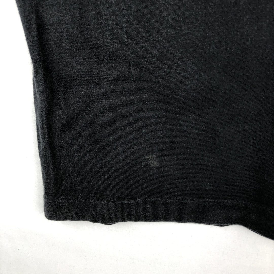 90'S Fruit of the Loom SCREEN STARS Message Print T-Shirt, Men's XL (approx.), Vintage cotton black type Vintage Second Hand