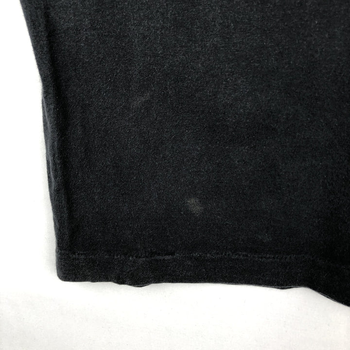 90'S Fruit of the Loom SCREEN STARS Message Print T-Shirt, Men's XL (approx.), Vintage cotton black type Vintage Second Hand