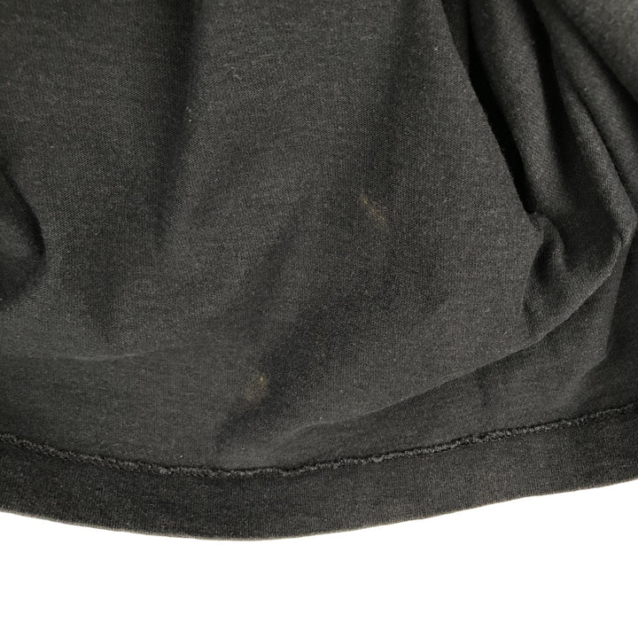 90'S Fruit of the Loom SCREEN STARS Message Print T-Shirt, Men's XL (approx.), Vintage cotton black type Vintage Second Hand