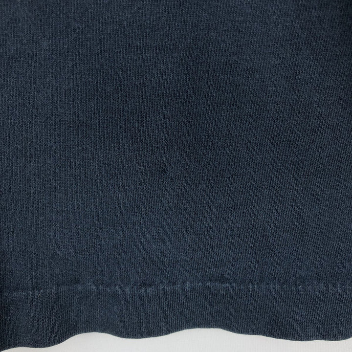 90'S ALORE Message Print T-Shirt, Made in USA, Men's Size L (Equivalent), Vintage cotton navy blue type Vintage Second Hand