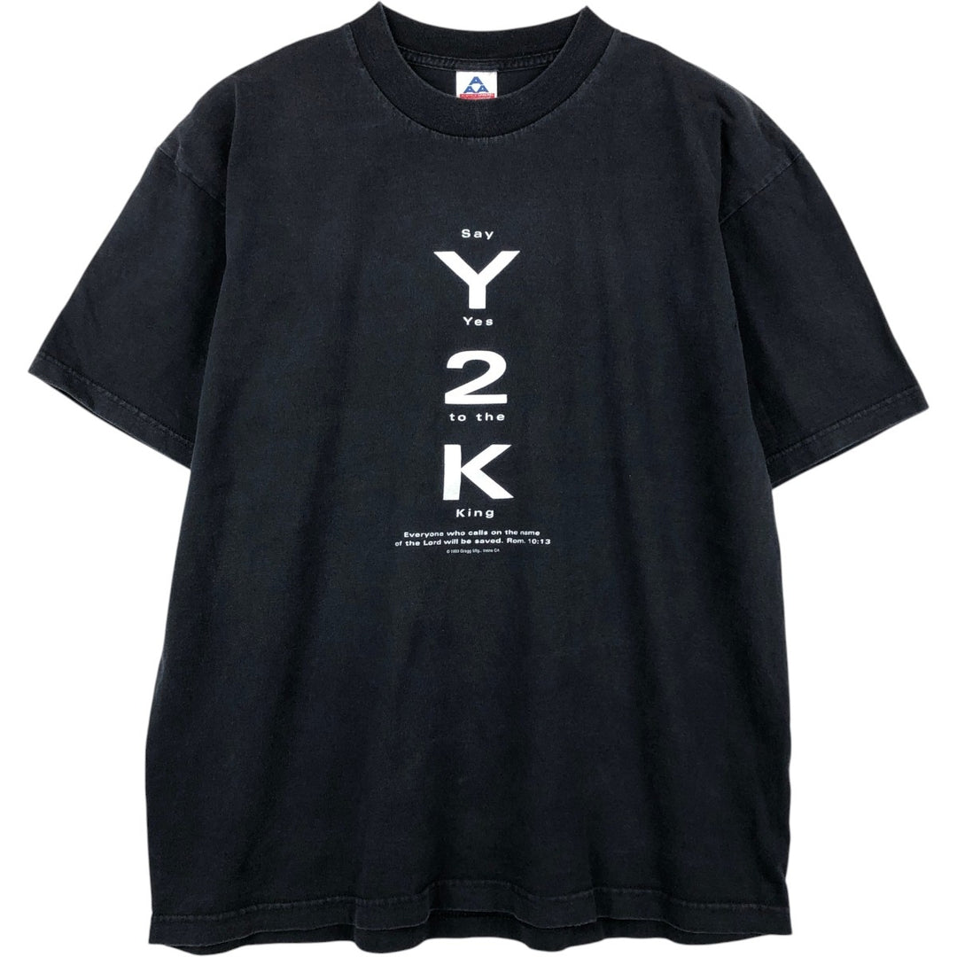 2000'S ALSTYLE Message Print T-Shirt Men's XL cotton black type Vintage Second Hand