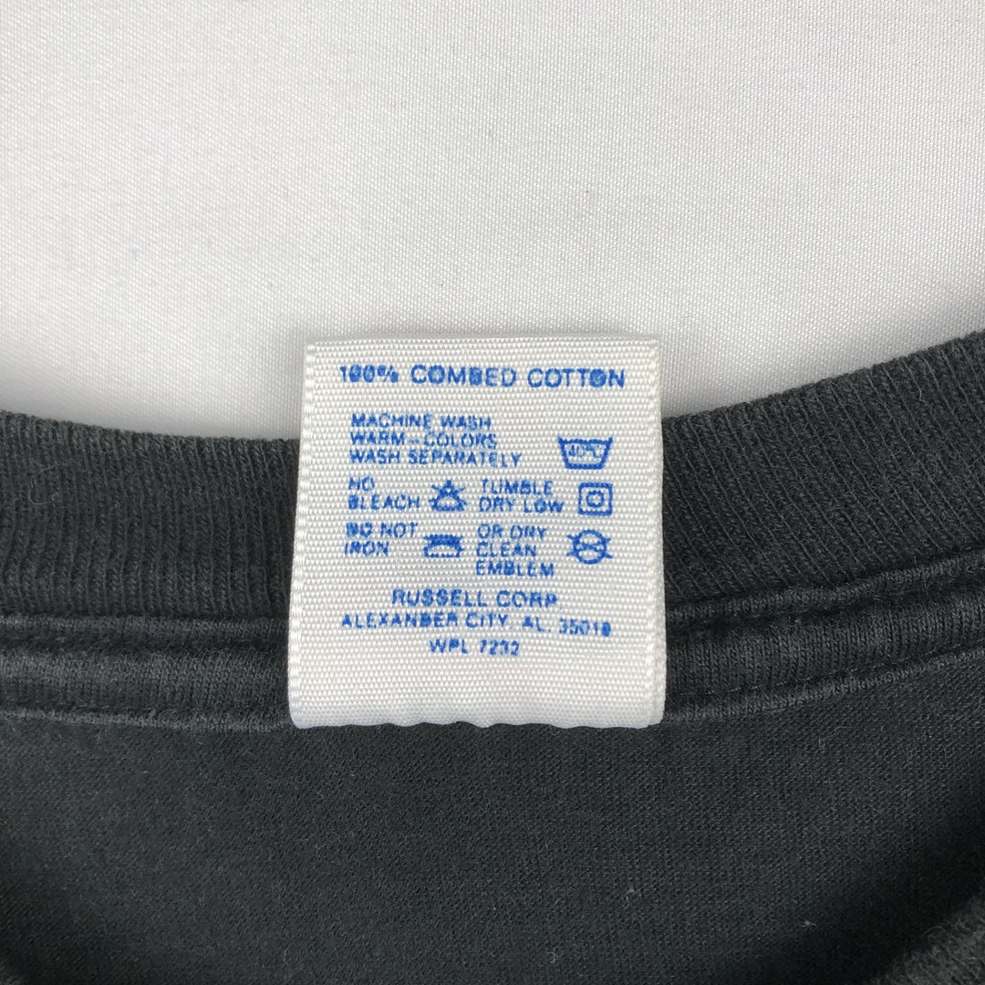 80s-90'S Jerzees Art T-Shirt, Made in USA, Men's XL equivalent, Vintage cotton black type Vintage Second Hand