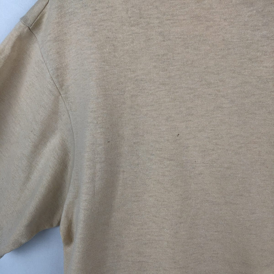 Vintage 80s-90'S Jerzees Message Print T-Shirt, Made in USA, Men's Size L cotton Beige type Vintage Second Hand