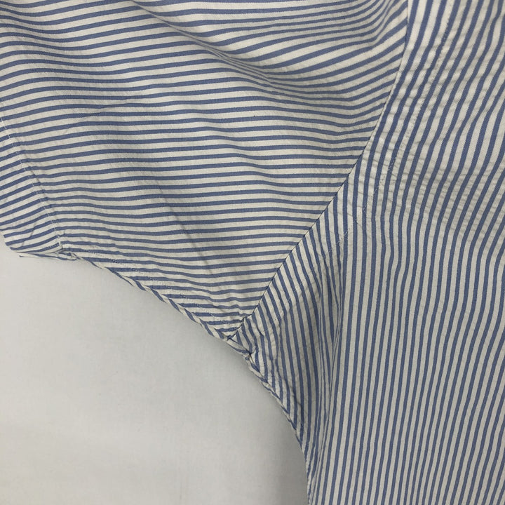 Ralph Lauren Classic Fit Short Sleeve Button Down Striped Shirt Men's M cotton blue type Vintage Second Hand