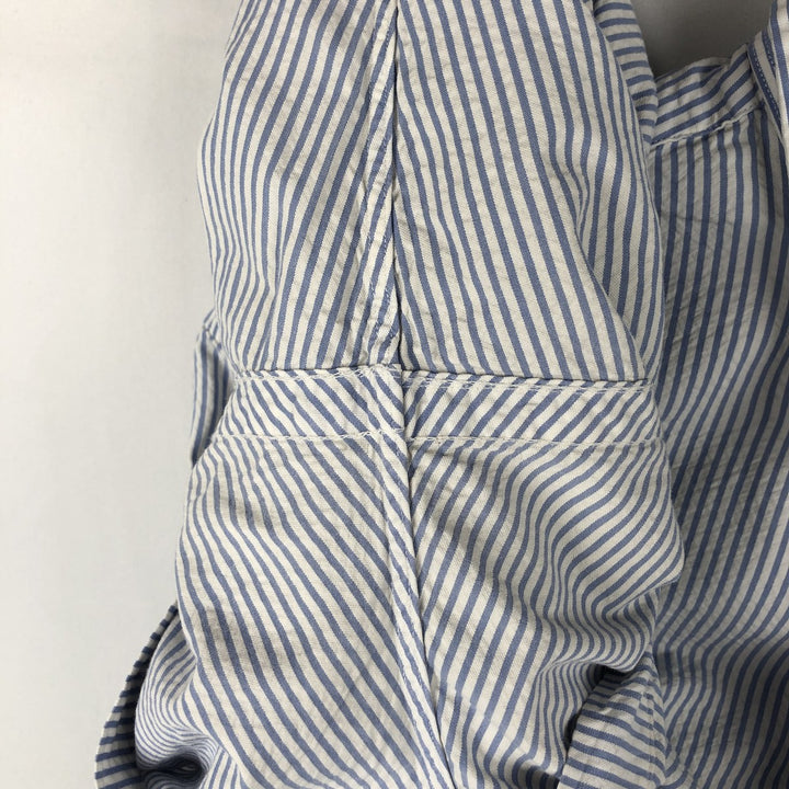 Ralph Lauren Classic Fit Short Sleeve Button Down Striped Shirt Men's M cotton blue type Vintage Second Hand