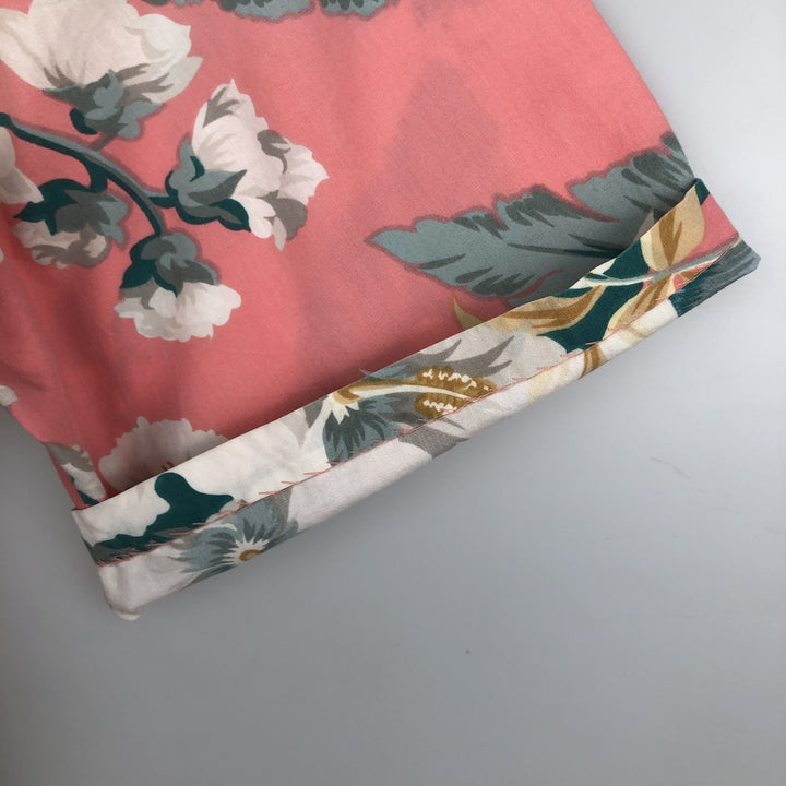 80s-90'S Reyn Spooner Diamond Head Tag All-over Hibiscus Pattern Aloha Shirt, Boxy Shirt, Men's XL (approx.) cotton pink type Vintage Second Hand