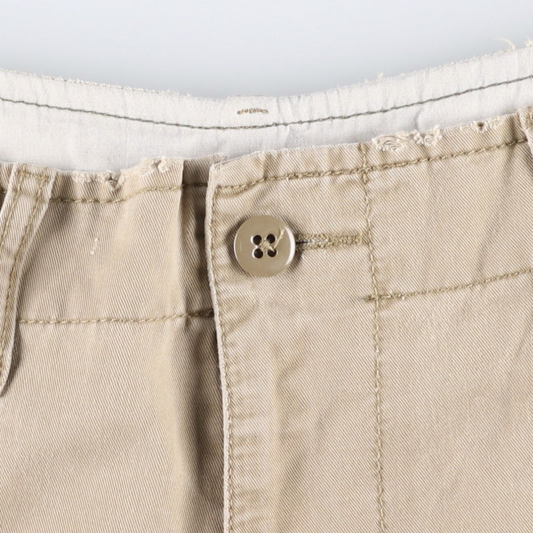 2000'S Ralph Lauren POLO JEANS COMPANY Chino Shorts, Men's Size W34 (approx.) cotton Beige type Vintage Second Hand